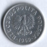 Монета 50 грошей. 1949 год, Польша.