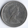 Монета 25 центов. 1999 год, Восточно-Карибские государства.