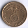 Монета 5 рейхспфеннигов. 1939 год (D), Третий Рейх.