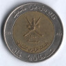 Монета 100 байз. 1991 год, Оман. 100-летие монетной системы.