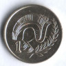 Монета 1 цент. 1990 год, Кипр.