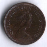 Монета 1/2 нового пенни. 1971 год, Джерси.