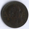 Монета 1/2 пенни. 1902 год, Великобритания.