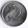 Монета 5 центов. 1984 год, ЮАР.