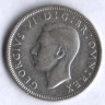 Монета 1 шиллинг. 1937 год, Великобритания (Лев Шотландии).