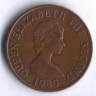 Монета 1 пенни. 1985 год, Джерси.