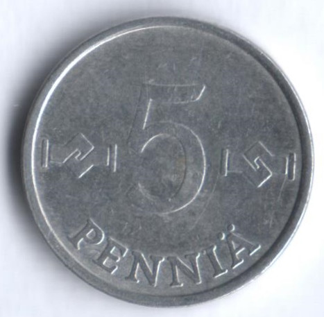 5 пенни. 1979 год, Финляндия.