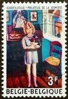Почтовая марка. "Беатрис Пермеке" - Густав де Смета. 1972 год, Бельгия.