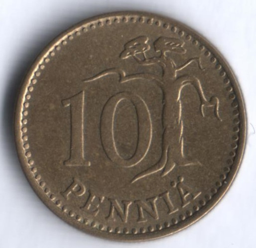 10 пенни. 1979 год, Финляндия.