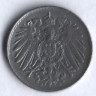 Монета 5 пфеннигов. 1919 год (D), Германская империя.