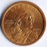 Монета 1 доллар. 2000(P) год, США. Сакагавея. Парящий орёл.