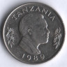 1 шиллинг. 1989 год, Танзания.