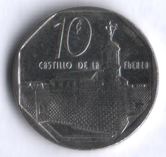 Монета 10 сентаво. 1994 год, Куба. Конвертируемая серия.