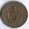 Монета 1 песо. 1987 год, Куба.