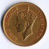 Монета 1 фартинг. 1952 год, Ямайка.