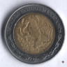 Монета 1 песо. 2010 год, Мексика.