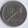 10 центов. 1981 год, Фиджи.