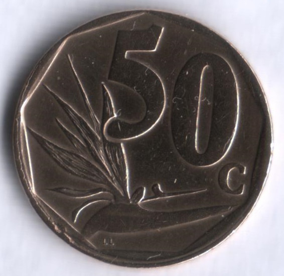50 центов. 2005 год, ЮАР. uMzantsi Afrika.