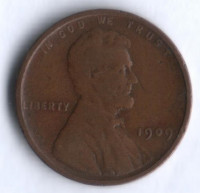 1 цент. 1909 год, США.