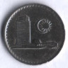 Монета 5 сен. 1968 год, Малайзия.