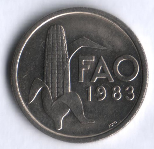 Монета 2,5 эскудо. 1983 год, Португалия. FAO.