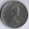 Монета 5 новых пенсов. 1975 год, Остров Мэн.