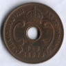 Монета 10 центов. 1936(H) год, Британская Восточная Африка.
