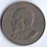 Монета 1 шиллинг. 1966 год, Кения.