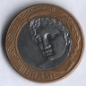 Монета 1 реал. 2009 год, Бразилия.