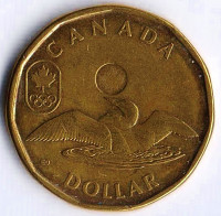 Монета 1 доллар. 2012 год, Канада. Летние Олимпийские игры, Лондон`2012.