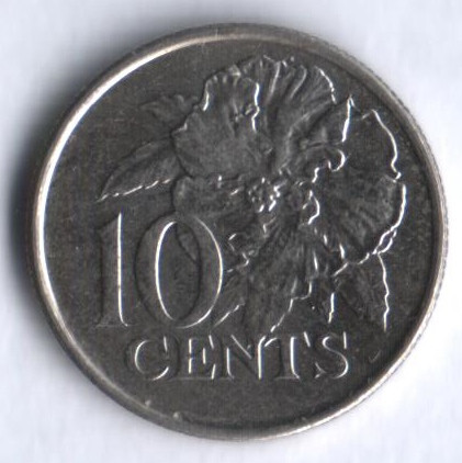 10 центов. 2006 год, Тринидад и Тобаго.