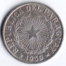 Монета 10 песо. 1939 год, Парагвай.
