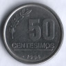 50 сентесимо. 1994 год, Уругвай.