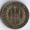 Монета 20 франков. 2017 год, Джибути.