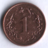 Монета 1 цент. 1995 год, Зимбабве.