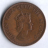 Монета 1/12 шиллинга. 1966 год, Джерси.