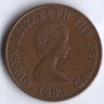 Монета 2 пенса. 1983 год, Джерси.