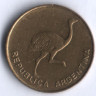 Монета 1 сентаво. 1985 год, Аргентина.