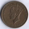 Монета 2 шиллинга. 1947(KN) год, Британская Западная Африка.