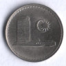 Монета 5 сен. 1982 год, Малайзия.