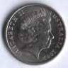 Монета 5 центов. 2002 год, Австралия.