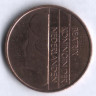 Монета 5 центов. 1985 год, Нидерланды.