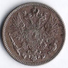 Монета 50 пенни. 1907(L) год, Великое Княжество Финляндское.