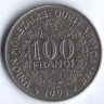 Монета 100 франков. 1991 год, Западно-Африканские Штаты.