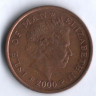 Монета 2 пенса. 2000(AA) год, Остров Мэн.