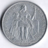 Монета 5 франков. 1994 год, Французская Полинезия.