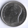 Монета 1 боливар. 1989 год, Венесуэла.