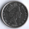 Монета 5 пенсов. 1990(AA) год, Остров Мэн.