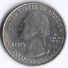 Монета 25 центов. 2015 (D) год, США. Автомагистраль Блу-Ридж.