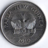 Монета 20 тойа. 2010 год, Папуа-Новая Гвинея.